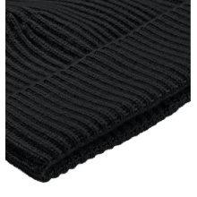 Falke knitted hat (pom-pom) Pure - cashmere, pom-pom - black - 1 piece